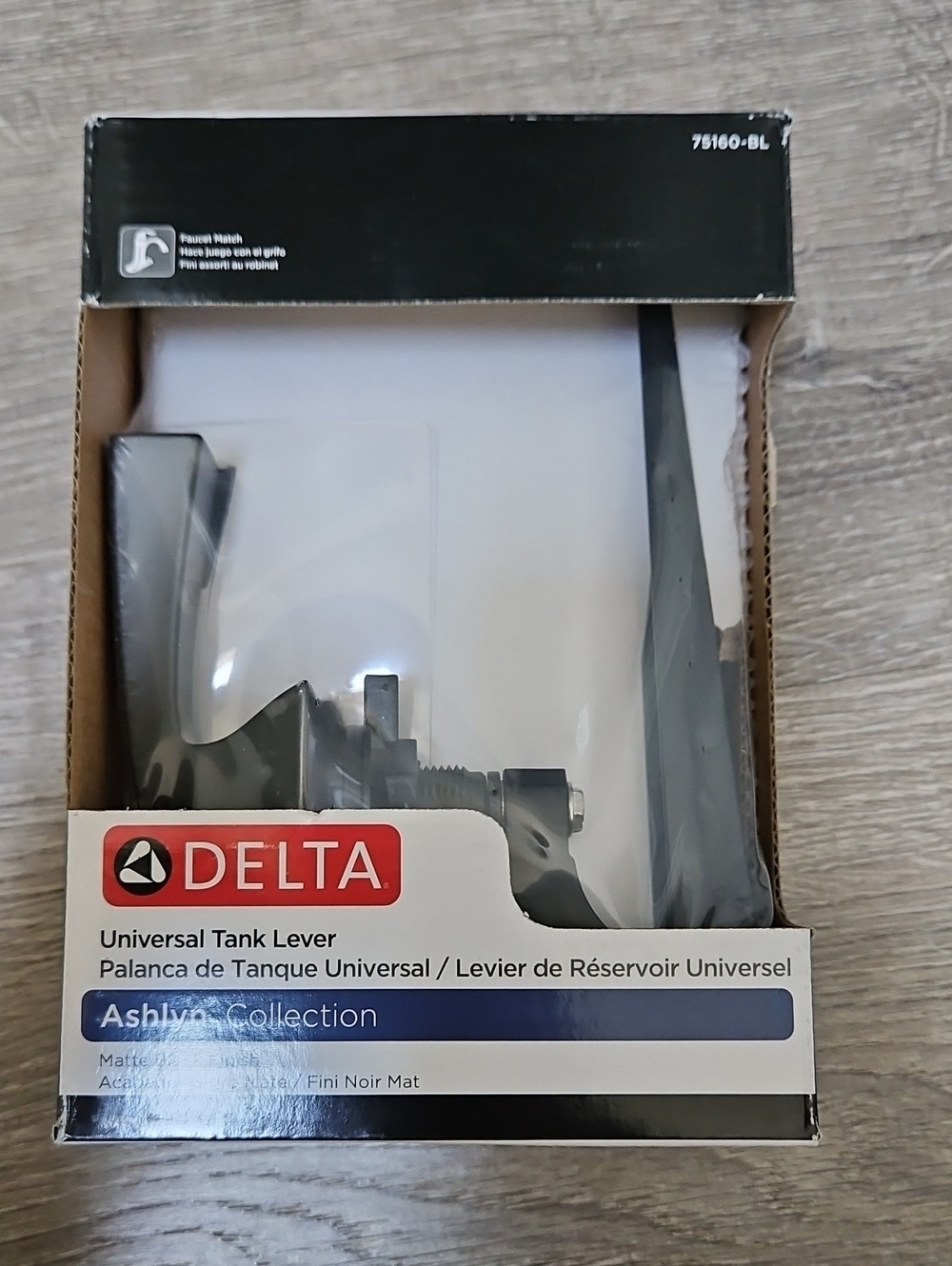 Delta Ashlyn/dryden Universal Tank Lever - Black Finish
